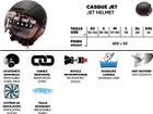 JET matt graphite helmet (size S to XL)