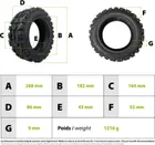90/65-6.5 tubeless off-road tire