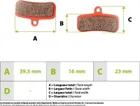 Shimano D03S Nutt 4-piston ceramic brake pads for Thunder 3/Nami
