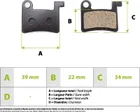 Dyisland Semi-Metallic Brake Pads
