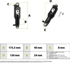 EXA Form A5 RR1 150mm shock absorber
