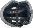 Black scooter helmet with LED