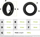 Tire 10.5x2.75-7 tubeless off-road anti-puncture gel – Ninebot P65 / P100