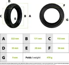 Tire 8.5x2-6.1 tubeless