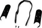 Mudguard reinforcement with plastic wedges