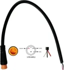 Waterproof 3-pin male connector