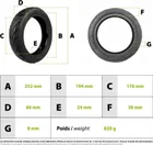 60/70-7 tubeless street anti-puncture tire Xiaomi Mi4 Pro