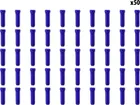 Cable stops blue x50 pcs