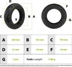 Solid tire 10x2.50-6.5 Ninebot G30
