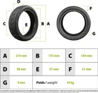 8.5x2-6.1 tubeless reinforced road tire Xiaomi M365 / M365 Pro