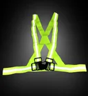 Warning waistcoat with reflective strips - yellow