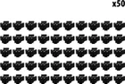 Connector SM 2 pins male x50 pcs