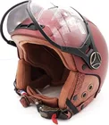 Matte burgundy JET helmet (size S to XL)