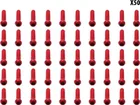 Red cable stops x50 pcs
