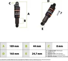 Meroca shock absorber 165mm