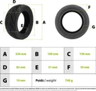 80/65-6 reinforced tubeless road tyre (255x80)