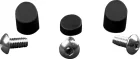 Black fender caps + 3 stainless steel screws for Xiaomi M365
