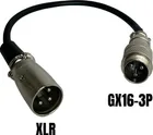 GX16-3P male to XLR male adapter