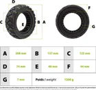 9x3.0-5.5 Kukirin G2 Pro 2024 solid tyre