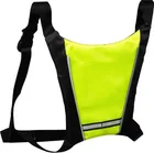 Yellow LED warning waistcoat with remote control