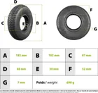 200x50 Solid Tire - 94mm Diameter