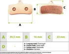Shimano D03S Nutt 4-piston sintered metal high-performance brake pads for Thunder 3/Nami