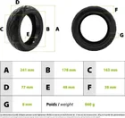 70/65-6.5 tubeless puncture-proof gel tire
