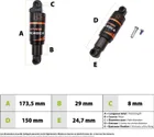 Meroca shock absorber 150mm