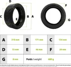 Tire 70/50-6.1 (8.5x3-6.1) tubeless gel anti-puncture Dualtron Aminia