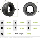 Tire 125/60-7 tubeless CST Dualtron X