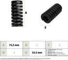 Vsett 8 Z8 Pro front or rear shock absorber spring