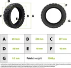 12x3.0 tubeless semi off-road tire for Xiaomi Scooter 6 Ultra