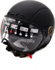 Matte black JET helmet (size S to XL)