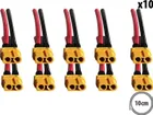 Female XT60 Connectors with 10cm Cable x10 pcs