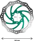 R6 140mm brake disc bolt circle 44mm (3 colors)