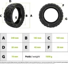 Tire 80/50-6.5 (10x3-6.5) tubeless gel anti-puncture Dualtron Victor 2025