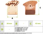 High-strength sintered metal brake pads Nutt ventilated for Dualtron Thunder