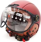 Matte burgundy JET helmet (size S to XL)