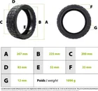 80/55-8 tubeless puncture-proof tire