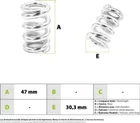 Etwow rear shock absorber spring