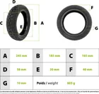 10x2.50-6.5 tubeless semi off-road puncture-resistant gel tire