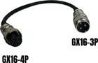 GX16-3 pin male to GX16-4 pin female adapter