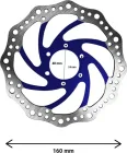 R6 160mm brake disc with 48mm bolt circle diameter (3 colors)