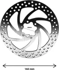 160mm brake disc 2.8mm thickness, 44mm bolt circle diameter