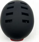 Black scooter helmet with LED