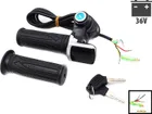 Key-operated Draisienne accelerator handles with 36V LED display