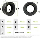 Tire 90/55-6 tubeless
