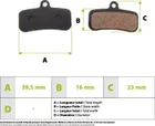 Shimano D03S semi-metallic brake pads for Nutt 4-piston / Thunder 3 / Nami