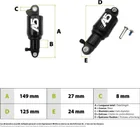EXA Form A5 RR1 125mm shock absorber