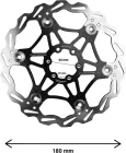 180mm floating brake disc with 44mm bolt circle (2 colors)